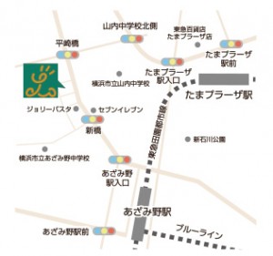 ロイヤルレジデンスあざみ野_地図